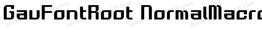 GauFontRoot NormalMacromedia Fontog字体转换